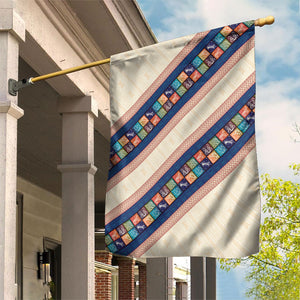Zimbabwe Heritage Garden Flag Screen Print Animals Motif