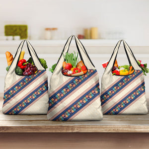 Zimbabwe Heritage Grocery Bag Screen Print Animals Motif
