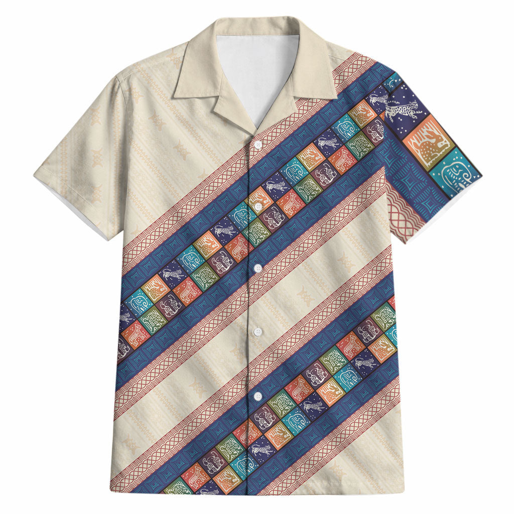 Zimbabwe Heritage Hawaiian Shirt Screen Print Animals Motif