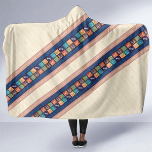 Zimbabwe Heritage Hooded Blanket Screen Print Animals Motif
