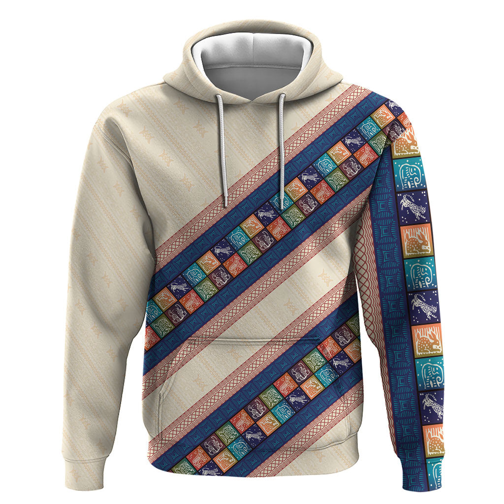 Zimbabwe Heritage Hoodie Screen Print Animals Motif