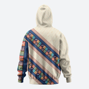Zimbabwe Heritage Hoodie Screen Print Animals Motif