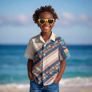 Zimbabwe Heritage Kid Hawaiian Shirt Screen Print Animals Motif
