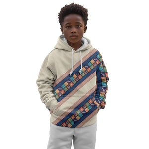 Zimbabwe Heritage Kid Hoodie Screen Print Animals Motif