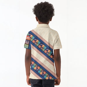 Zimbabwe Heritage Kid Polo Shirt Screen Print Animals Motif