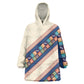 Zimbabwe Heritage Kid Wearable Blanket Hoodie Screen Print Animals Motif