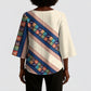 Zimbabwe Heritage Kimono Sleeve Blouse Screen Print Animals Motif