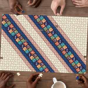 Zimbabwe Heritage Puzzle Screen Print Animals Motif