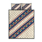 Zimbabwe Heritage Quilt Bed Set Screen Print Animals Motif