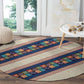 Zimbabwe Heritage Round Carpet Screen Print Animals Motif