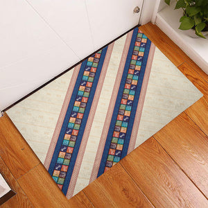 Zimbabwe Heritage Rubber Doormat Screen Print Animals Motif