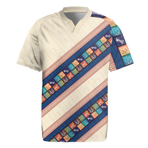 Zimbabwe Heritage Rugby Jersey Screen Print Animals Motif