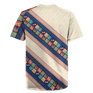 Zimbabwe Heritage Rugby Jersey Screen Print Animals Motif