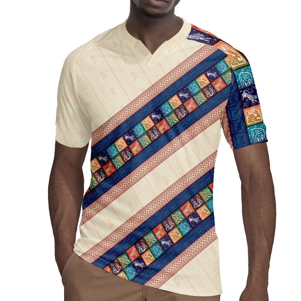 Zimbabwe Heritage Rugby Jersey Screen Print Animals Motif
