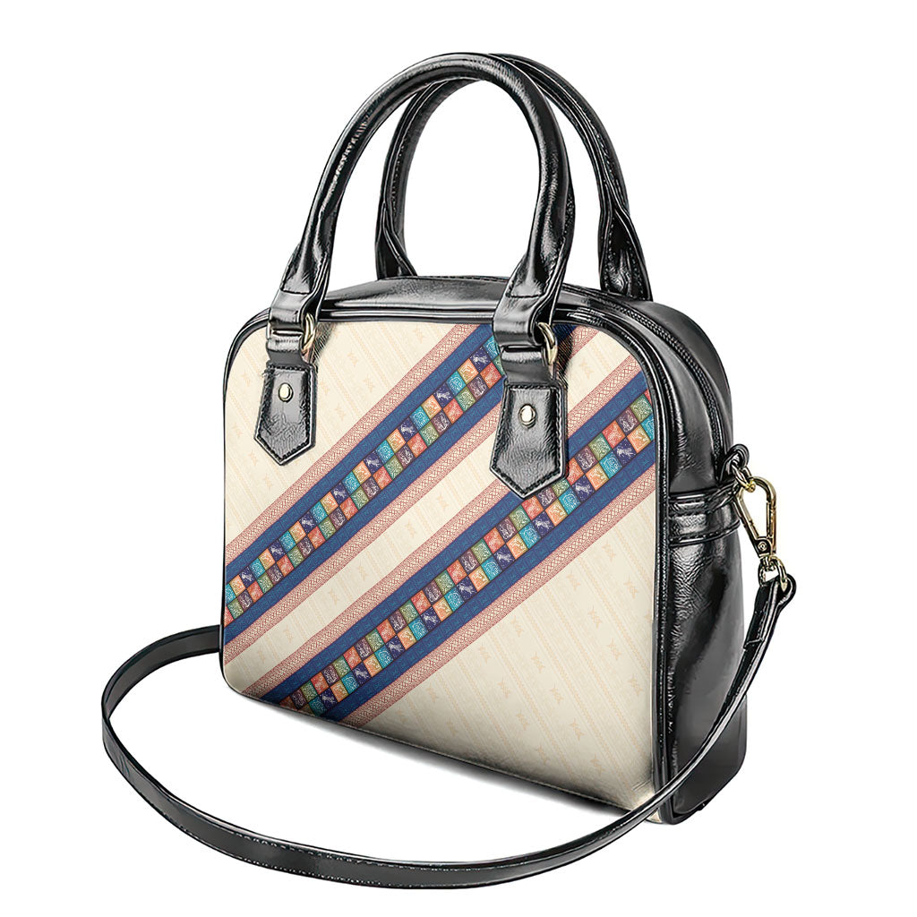 Zimbabwe Heritage Shoulder Handbag Screen Print Animals Motif