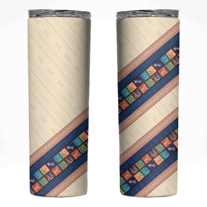 Zimbabwe Heritage Skinny Tumbler Screen Print Animals Motif