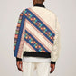 Zimbabwe Heritage Sleeve Zip Bomber Jacket Screen Print Animals Motif
