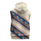 Zimbabwe Heritage Sleeveless Zip Hoodie Screen Print Animals Motif