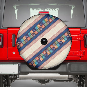 Zimbabwe Heritage Spare Tire Cover Screen Print Animals Motif