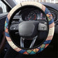Zimbabwe Heritage Steering Wheel Cover Screen Print Animals Motif