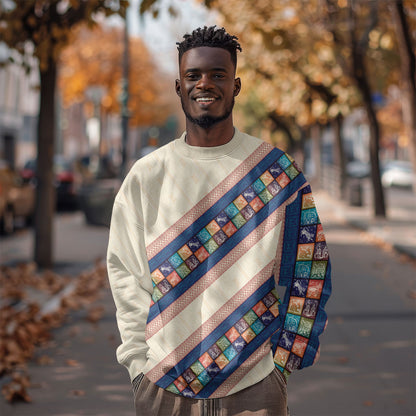 Zimbabwe Heritage Sweatshirt Screen Print Animals Motif