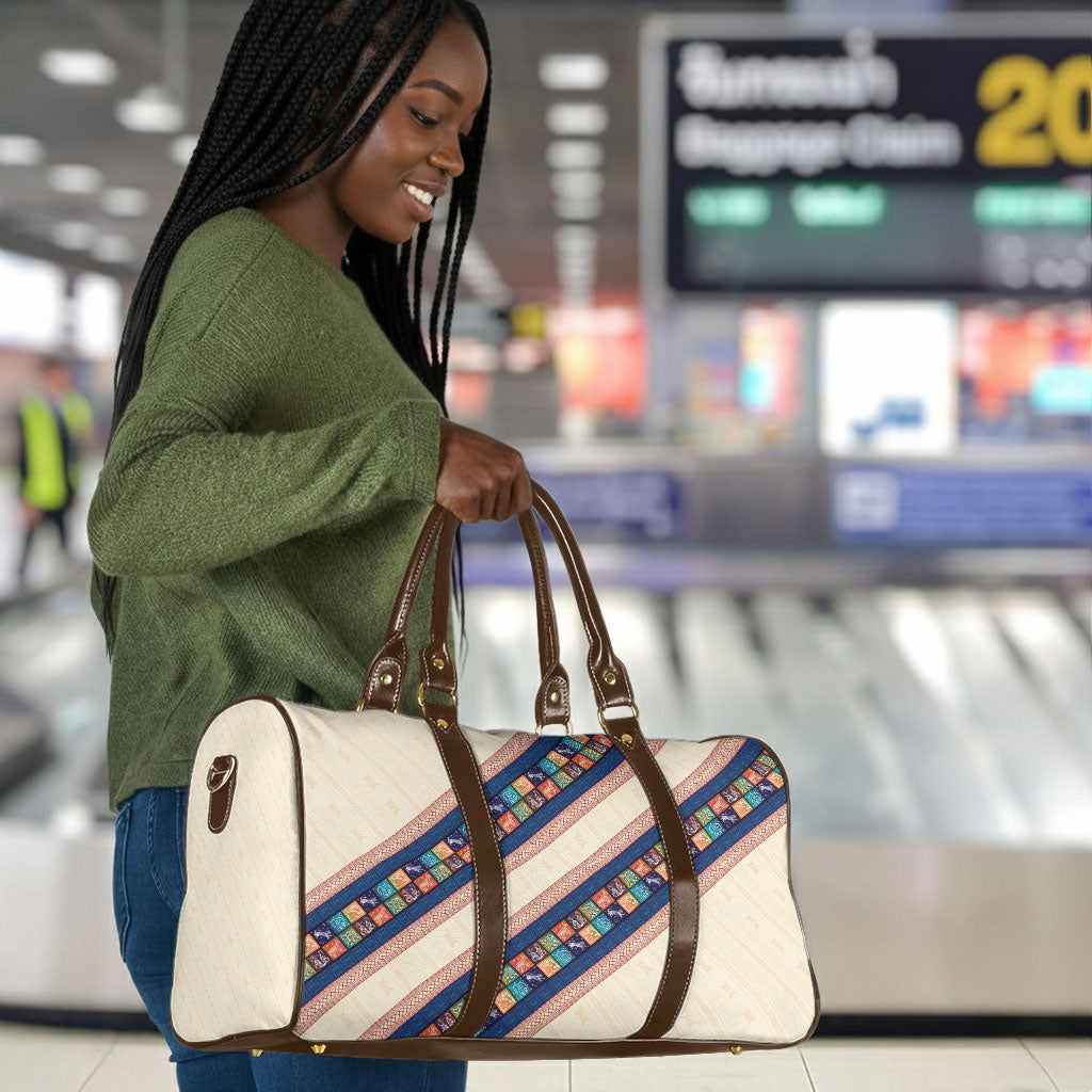 Zimbabwe Heritage Travel Bag Screen Print Animals Motif