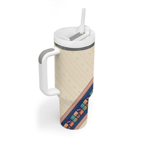 Zimbabwe Heritage Tumbler With Handle Screen Print Animals Motif
