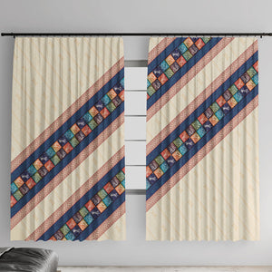 Zimbabwe Heritage Window Curtain Screen Print Animals Motif
