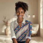 Zimbabwe Heritage Women Casual Shirt Screen Print Animals Motif