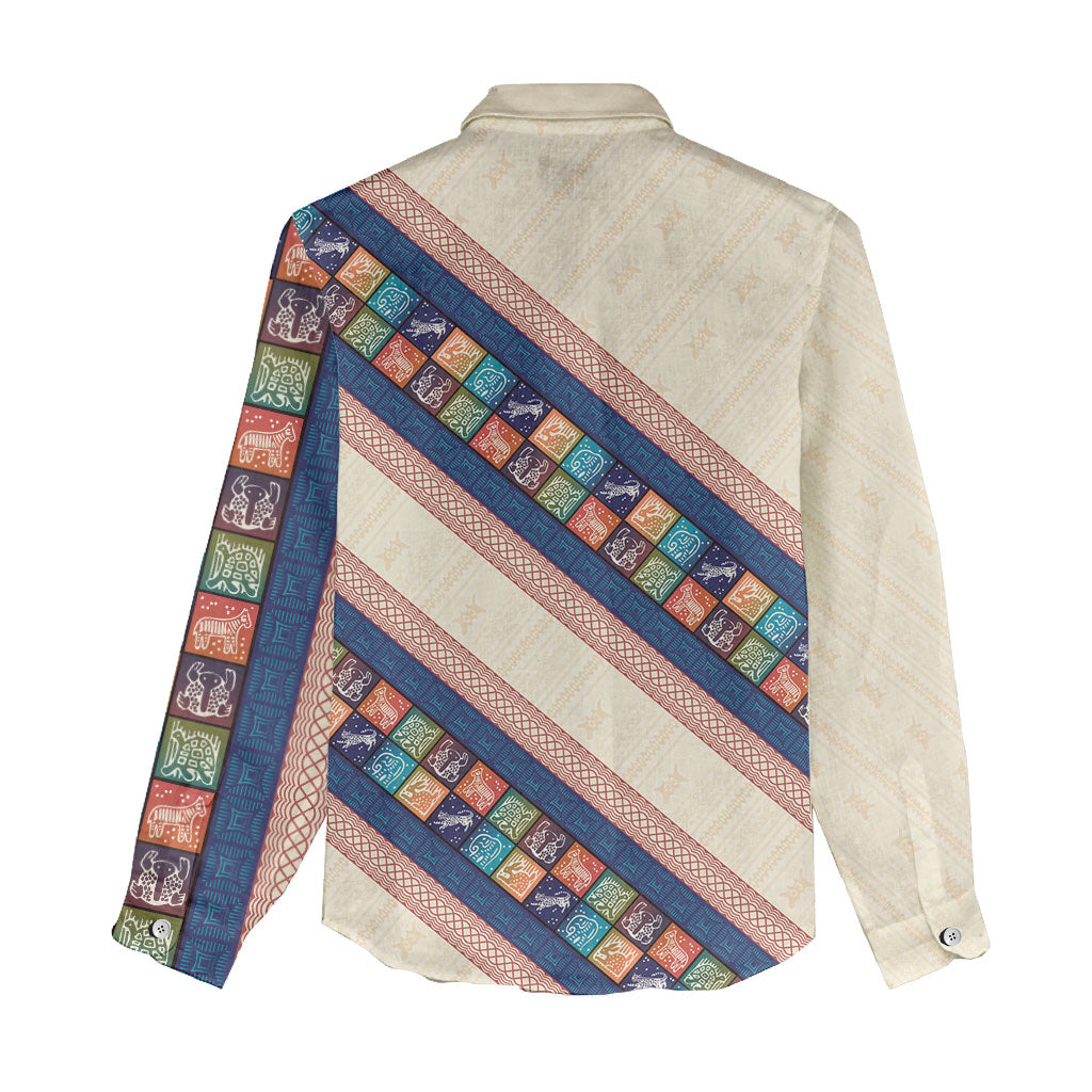 Zimbabwe Heritage Women Casual Shirt Screen Print Animals Motif