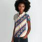 Zimbabwe Heritage Women Polo Shirt Screen Print Animals Motif