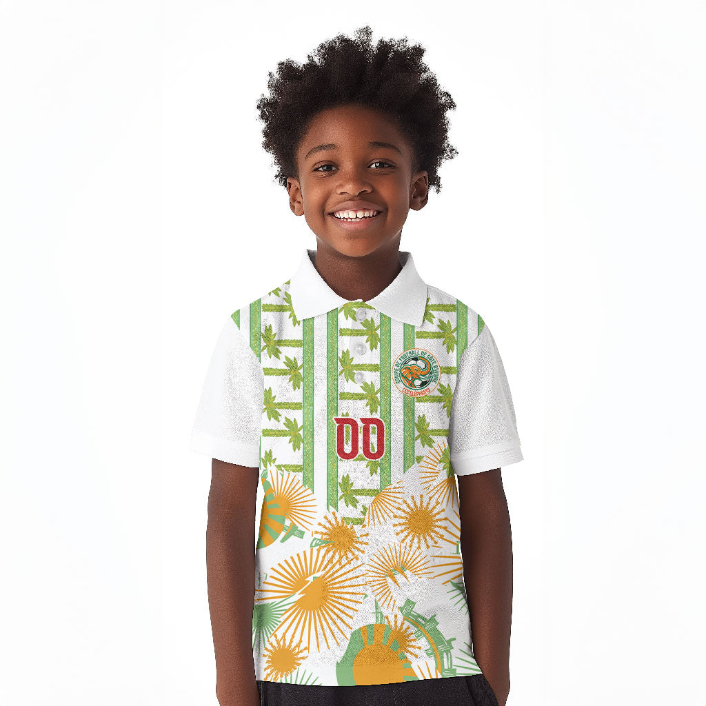 Custom Ivory Coast Heritage Elephants Never Fall Kid Polo Shirt