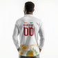 Custom Ivory Coast Heritage Elephants Never Fall Long Sleeve Polo Shirt