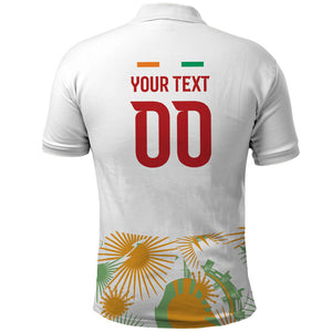 Custom Ivory Coast Heritage Elephants Never Fall Polo Shirt