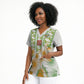 Custom Ivory Coast Heritage Elephants Never Fall Scrub Top