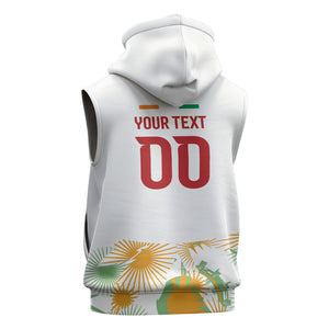 Custom Ivory Coast Heritage Elephants Never Fall Sleeveless Hoodie