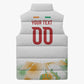 Custom Ivory Coast Heritage Elephants Never Fall Sleeveless Puffer Jacket