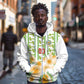Custom Ivory Coast Heritage Elephants Never Fall Zip Hoodie