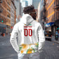 Custom Ivory Coast Heritage Elephants Never Fall Zip Hoodie
