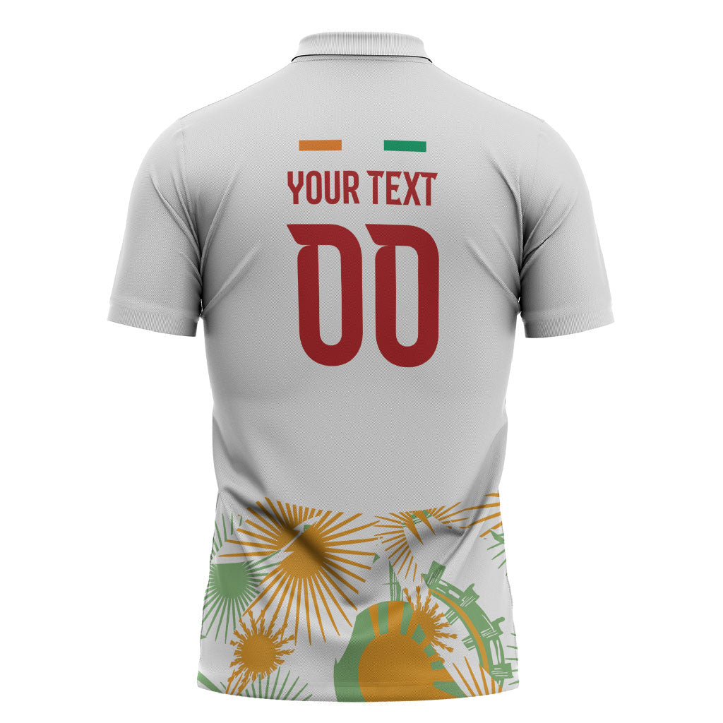 Custom Ivory Coast Heritage Elephants Never Fall Zipper Polo Shirt