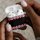 African Adenium Multiflorum Flowers AirPods Case with Kente Style