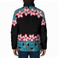 African Adenium Multiflorum Flowers Padded Jacket with Kente Style