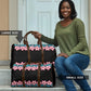 African Adenium Multiflorum Flowers Travel Bag with Kente Style