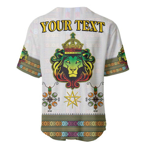 Personalized Ethiopia Lion Of Judah Baseball Jersey Tibeb Style