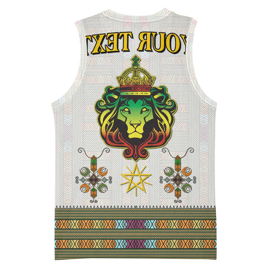 Personalized Ethiopia Lion Of Judah Basketball Jersey Tibeb Style - African Pride