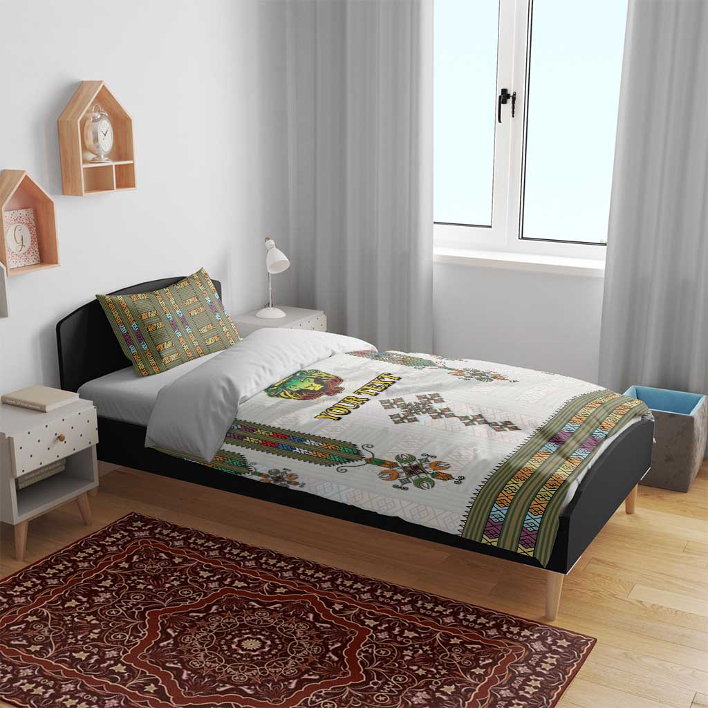 Personalized Ethiopia Lion Of Judah Bedding Set Tibeb Style