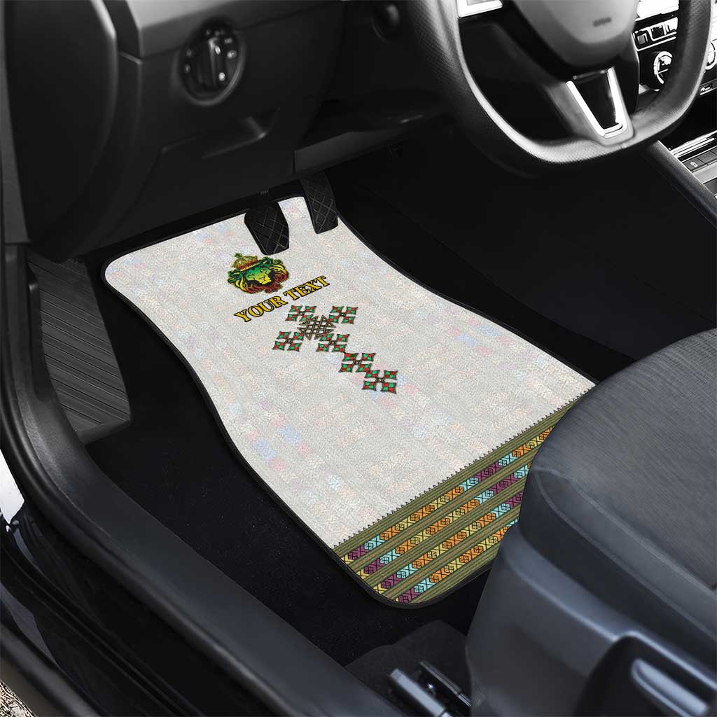 Personalized Ethiopia Lion Of Judah Car Mats Tibeb Style