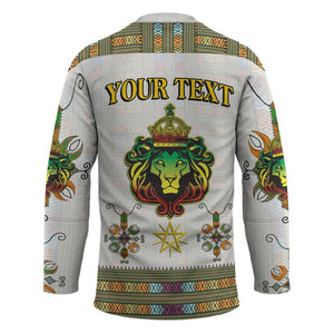 Personalized Ethiopia Lion Of Judah Hockey Jersey Tibeb Style