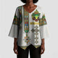 Personalized Ethiopia Lion Of Judah Kimono Sleeve Blouse Tibeb Style