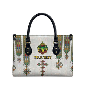 Personalized Ethiopia Lion Of Judah Leather Bag Tibeb Style